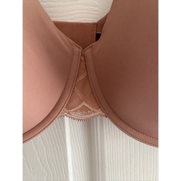 True Co Womens 40DD Pink Maybe Lace Underwire Tee Shirt Bra - Picture 4 of 8